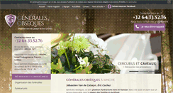 Desktop Screenshot of generales-obseques.be